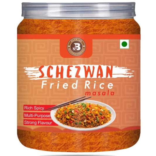 Brew Lab Schezwan Fried Rice Masala | Ready to Use | No MSG | Authentic Taste (500GM)