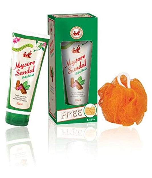 4x Mysore Sandal Body Wash, 200 ml each - Pack of 4