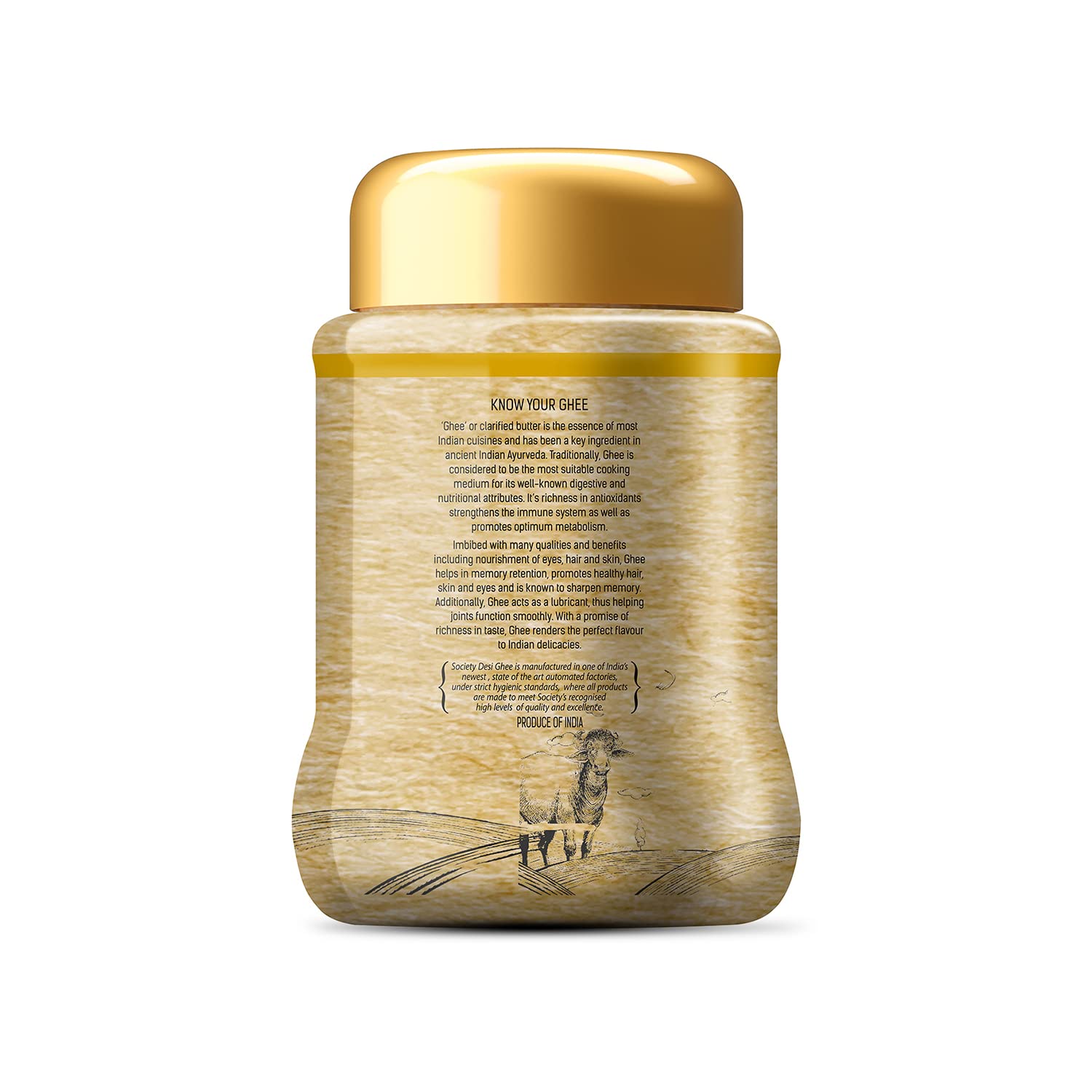 Society Tea | Desi Ghee | Rich Aroma & Granular Consistency | 1 Litre | Pack Of 1