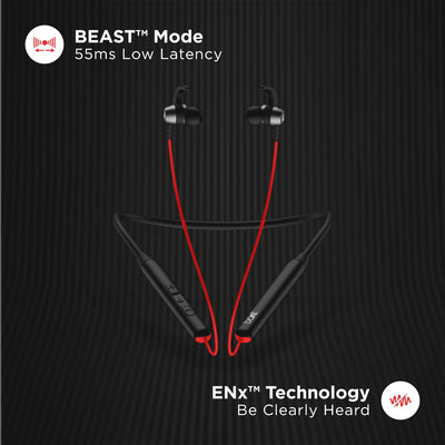 boAt Rockerz 268 Bluetooth in Ear Earphones with Beast™ Mode, ENx™ Mode, ASAP™ Charge, Upto 25 Hours Playback, Signature Sound, BTv5.2 & IPX5(Active Black)