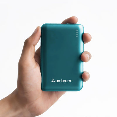 Ambrane 10000mAh Slimmest & Compact (Pocket/Bag Friendly) Powerbank, 22.5W Fast Charging, USB & Type C Output, Power Delivery, Quick Charge for iPhone, Android & Other Devices (Powerlit, Green)