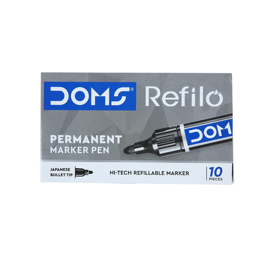 Doms Refilo Non-Toxic Hi-Tech Refillable Permanent Marker Pen