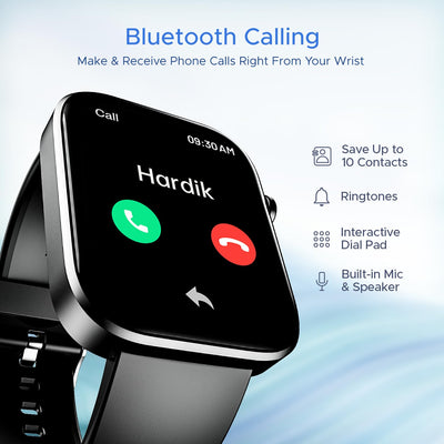 boAt Wave Call 2 Smart Watch with 1.83" HD Display, Advanced BT Calling, DIY Watch Face Studio, Coins, 700+Active Modes, Live Cricket Scores, HR&SPO2 and Sleep Monitoring(Active Black)