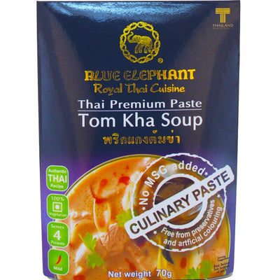 4x Blue Elephant Tom KHA Soup Paste - 70g each- Pack of 4