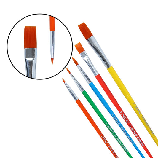 Doms Colourmate Synthetic Paint Brush Set