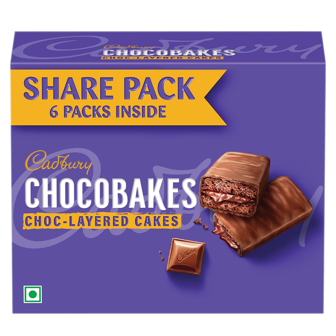 Cadbury Chocobakes ChocLayered Cakes, 126G