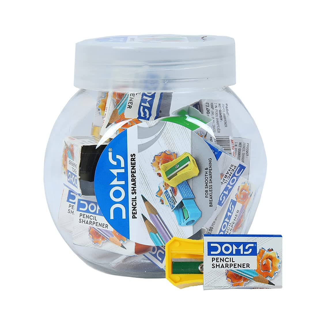 Doms Non-Toxic Pencil Sharpeners Jar Pack Set