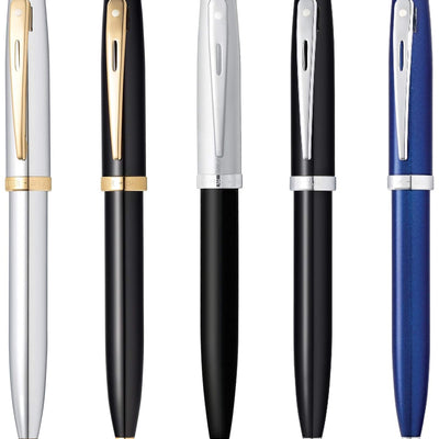 Sheaffer Gift 100 9338 Glossy Black Ballpoint Pen with Chrome Trim | Signature Ball Pen