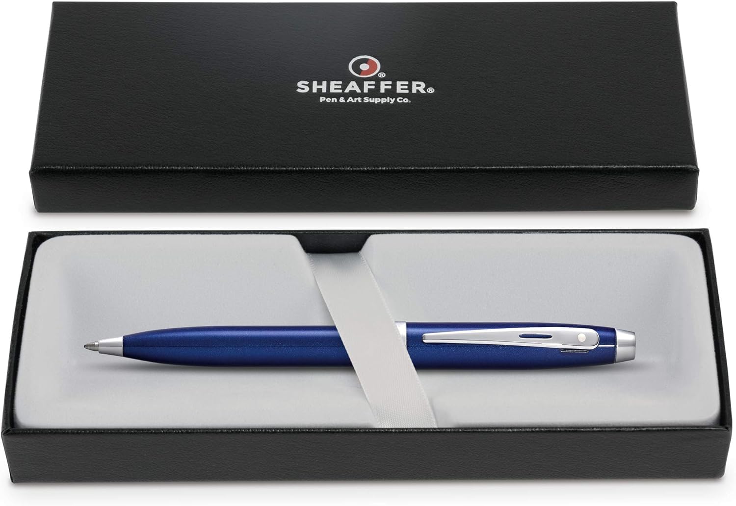 Sheaffer Gift 100 Glossy Blue Ballpoint Pen with Chrome Trim | Signature Ball Pen