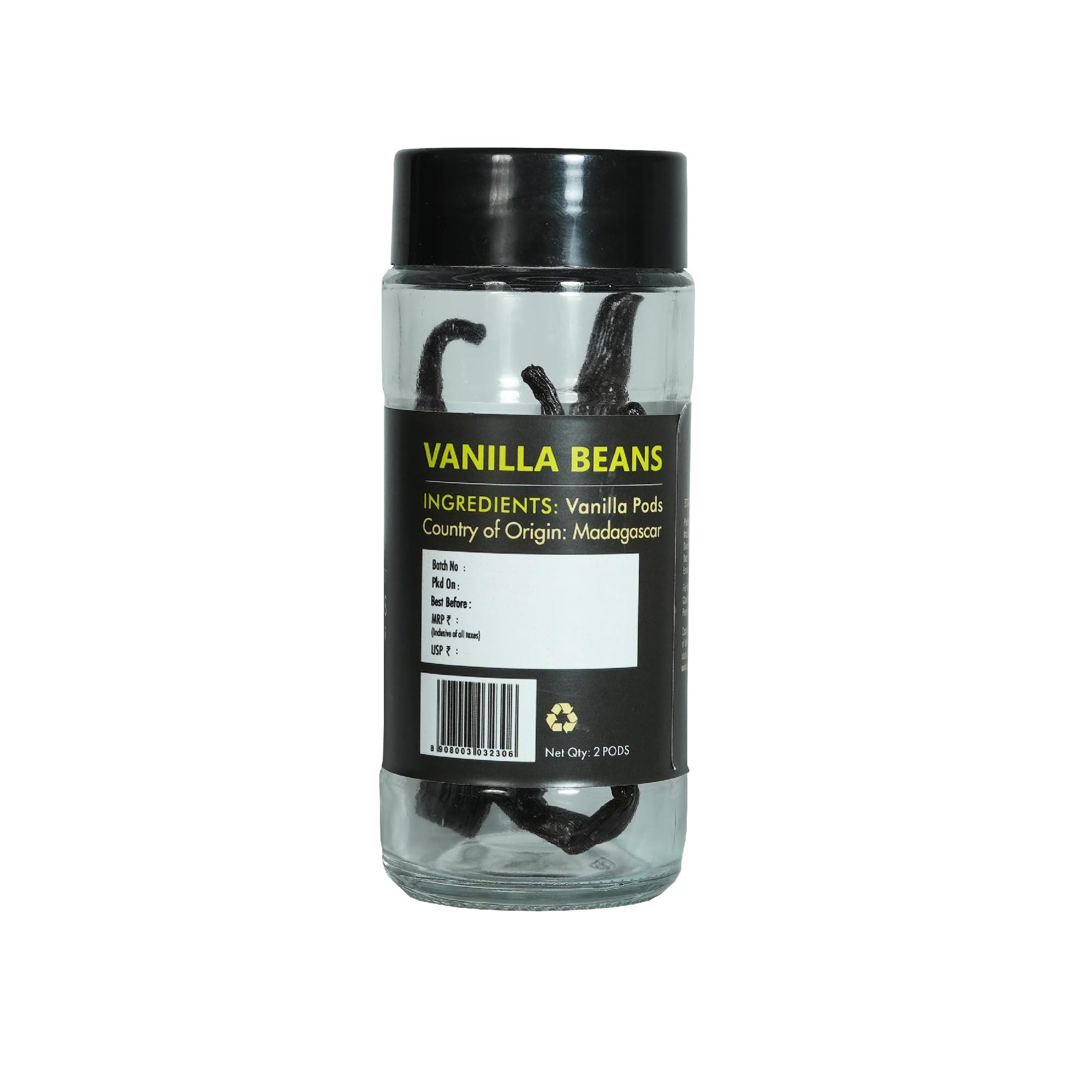 Sprig The World's Finest Vanilla Beans| Highest Grade Madagascar Vanilla Beans | Gourmet Vanilla Pods | Vanilla For Baking & Cooking | Make Home-made Vanilla Extract | 10 g (Pack Of 2)