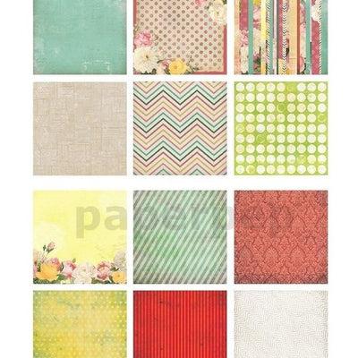 Eno Greeting Pattern Paper Book 7" X 7" Flowers
