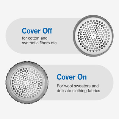 BEAUTURAL Portable Fabric Shaver and Lint Remover, Sweater Defuzzer with 2-Speeds, 2 Replaceable Stainless Steel Blades, Battery Operated, Remove Clothes Fuzz, Lint Balls, Pills, Bobbles