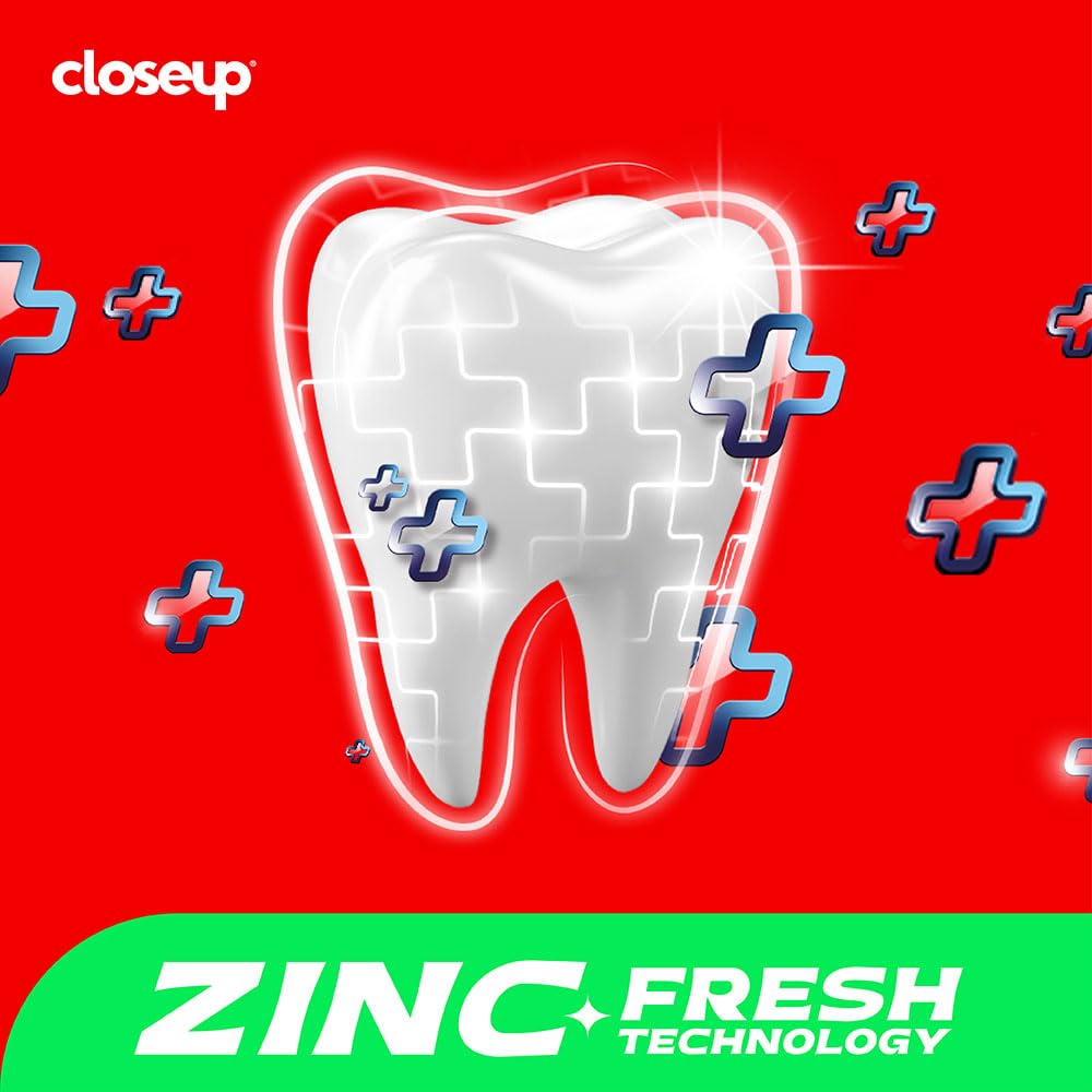 Closeup Toothpaste | Long lasting 18 Hours Of Fresh Breath & White Teeth - 300g (Pack of 2)