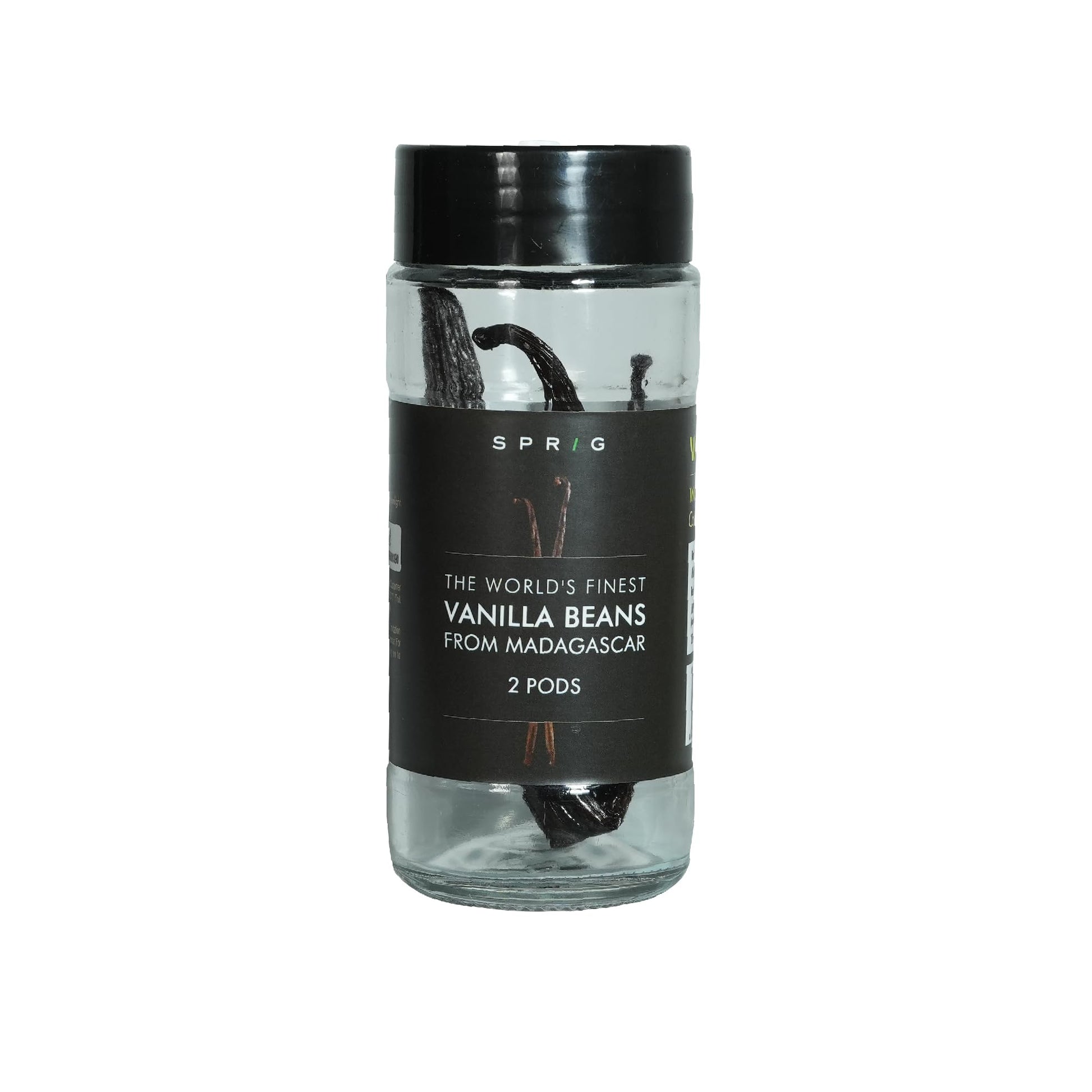 Sprig The World's Finest Vanilla Beans| Highest Grade Madagascar Vanilla Beans | Gourmet Vanilla Pods | Vanilla For Baking & Cooking | Make Home-made Vanilla Extract | 10 g (Pack Of 2)