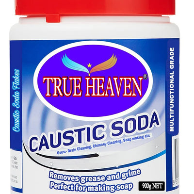 (TRUE HEAVEN) Drain Cleaner, Chimney cleaner, Soap Making caustic Soda, Iron cleaner 900gms