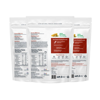 Moon Smokey BBQ Crispy Corn Pack of 03 60g (20g X 3)