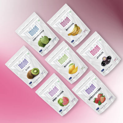 Moon Freeze Dried Jamun Cubes | Healthy Jamun Snack | 100% Natural, Vegan, No Preservatives, No Added Sugar Gluten Free Snack for Kids and Adults | (16Gm) Pack of 2
