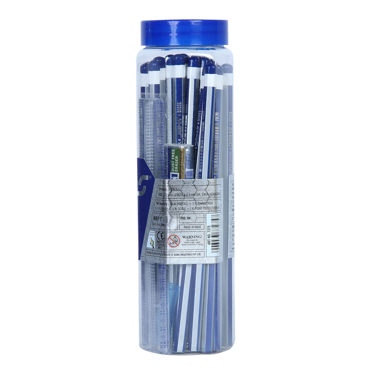 Doms X1 X-Tra Super Dark Pencils In Jar Pack