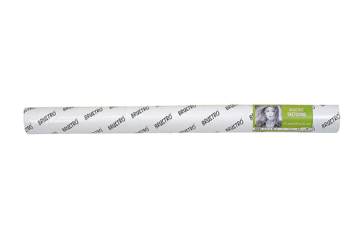Brustro Artist Drawing Paper Roll 120 Gsm. Size 75 cm(30") x10 mtr
