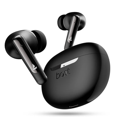 boAt Airdopes 141 ANC TWS in Ear Earbuds with 32 Db ANC, 42 Hrs Playback, 50Ms Low Latency Beast Mode, Iwp Tech,Quad Mics with Enx,ASAP Charge,USB Type-C Port & Ipx5(Gunmetal Black)