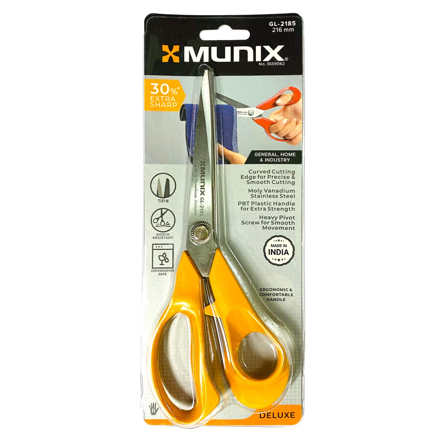 Munix GL-2170 169 mm / 6.6" Stainless Steel Scissors