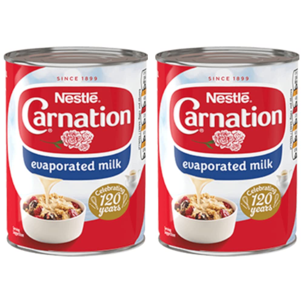 2x Nestle Carnation Evaporated Milk, Pack of 2 -  410 g each