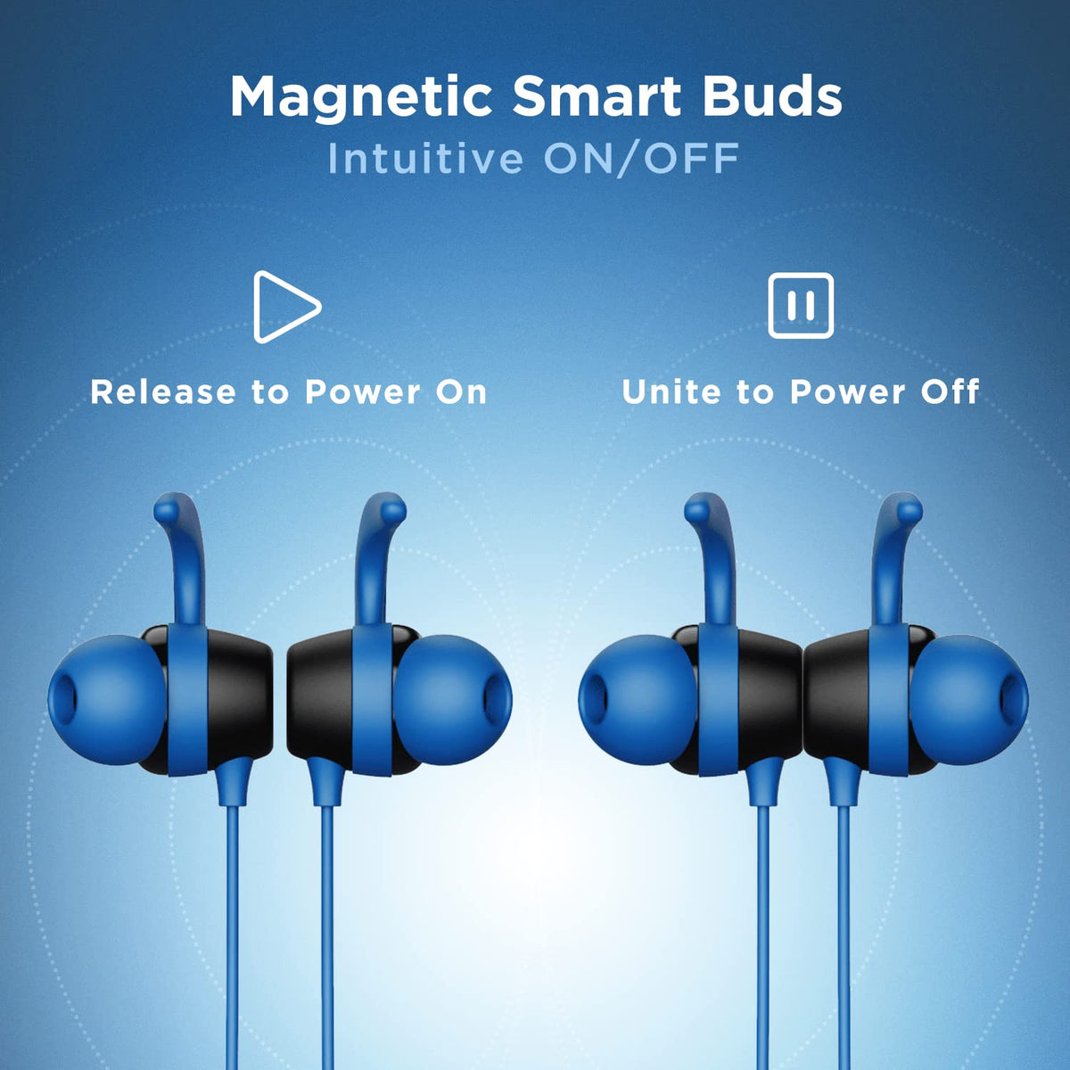 boAt Rockerz 255 Neo in-Ear Bluetooth Neckband with Mic with ENx Tech, Smart Magnetic Buds, ASAP Charge, Upto 25 Hours Playback, 12MM Drivers, Beast Mode, Dual Pairing (Furious Blue)