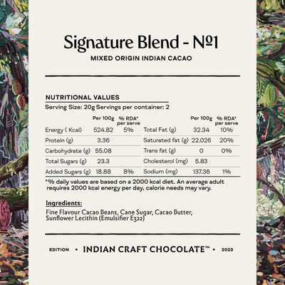Manam Chocolate Signature Blend Series Tablet No. 1-70% Dark, 80g