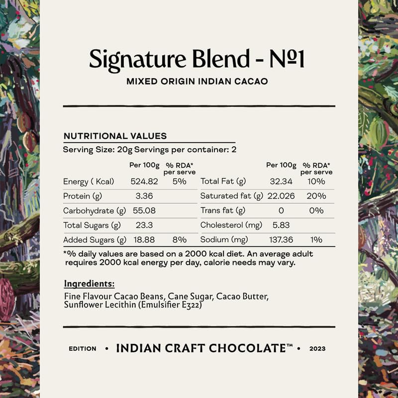 Manam Chocolate Signature Blend Series Tablet No. 1-70% Dark, 80g