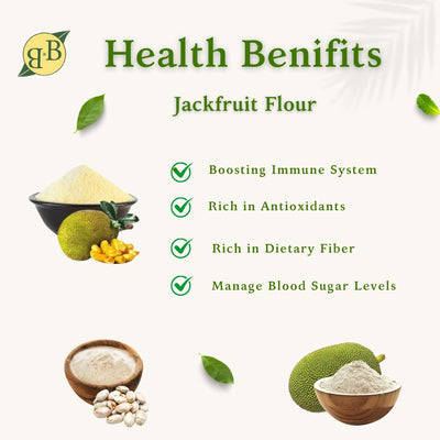 B&B Organics Jackfruit Flour (500g)/ Certified Organic/Gluten Free Flour/Additives Free