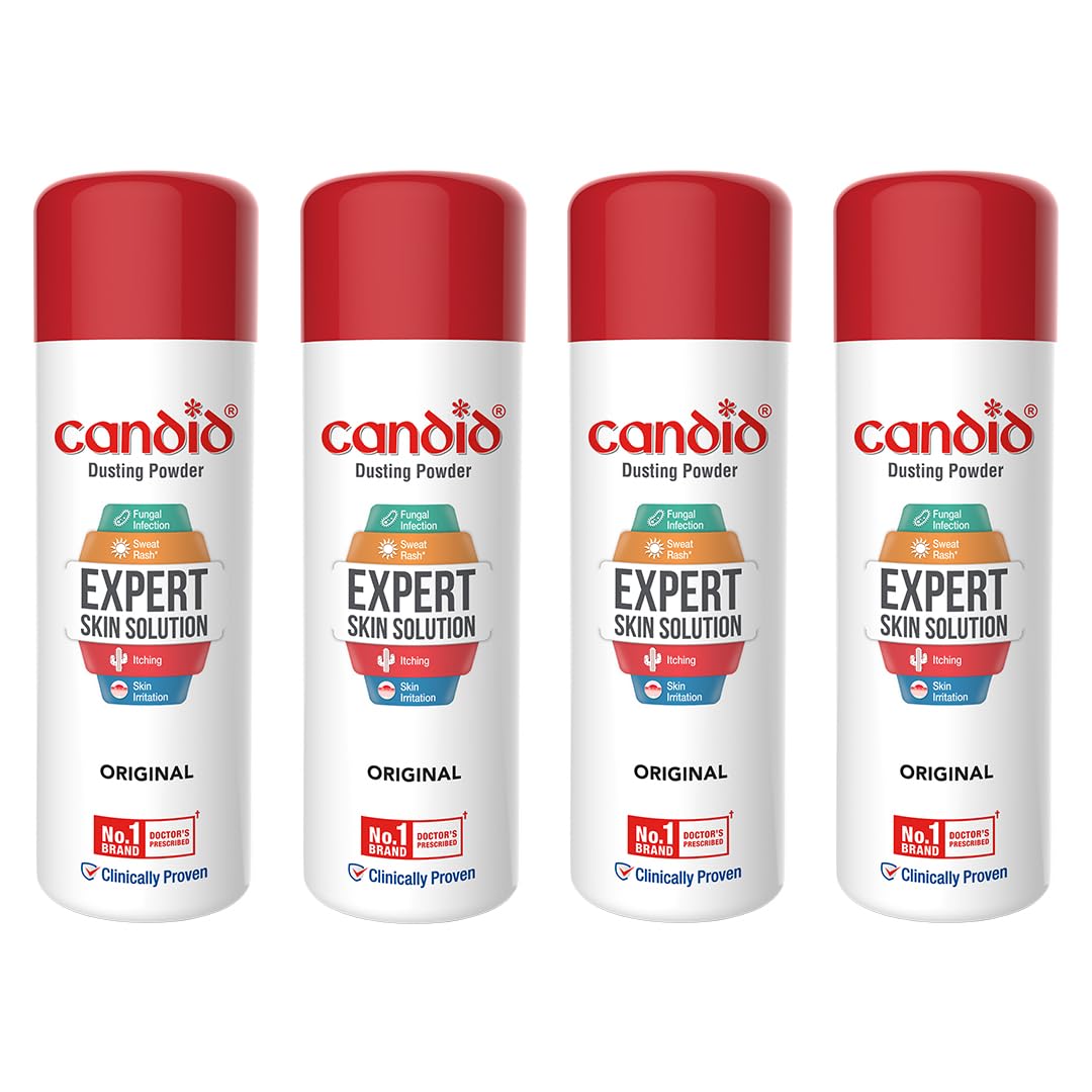 Candid Dusting Powder | Expert Skin Solution |Doctor's Prescribed No.1 Brand | Prevents Sweat Rash, Itching, Fungal Infection & Skin Irritation | Anti-fungal Powder | Clotrimazole | 250g | Pack of 3