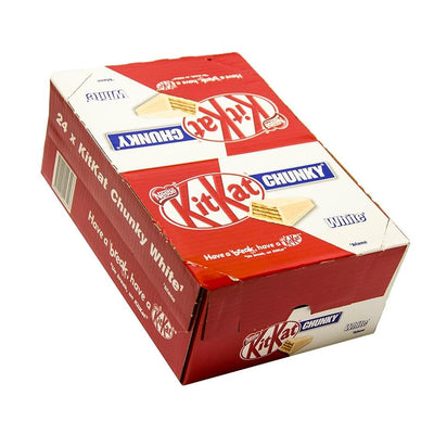 24x Nestle KitKat Chunky White Chocolate With Crispy Wafer Fingers With Layer of Smooth White Chocolate 40g X 24 Pieces Box