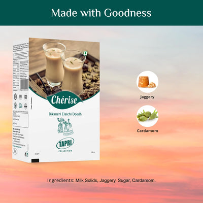 Cherise Tapri Premium Bikaneri Elaichi Doodh, Instant Milk Premix (23 g x 7 Sachets)