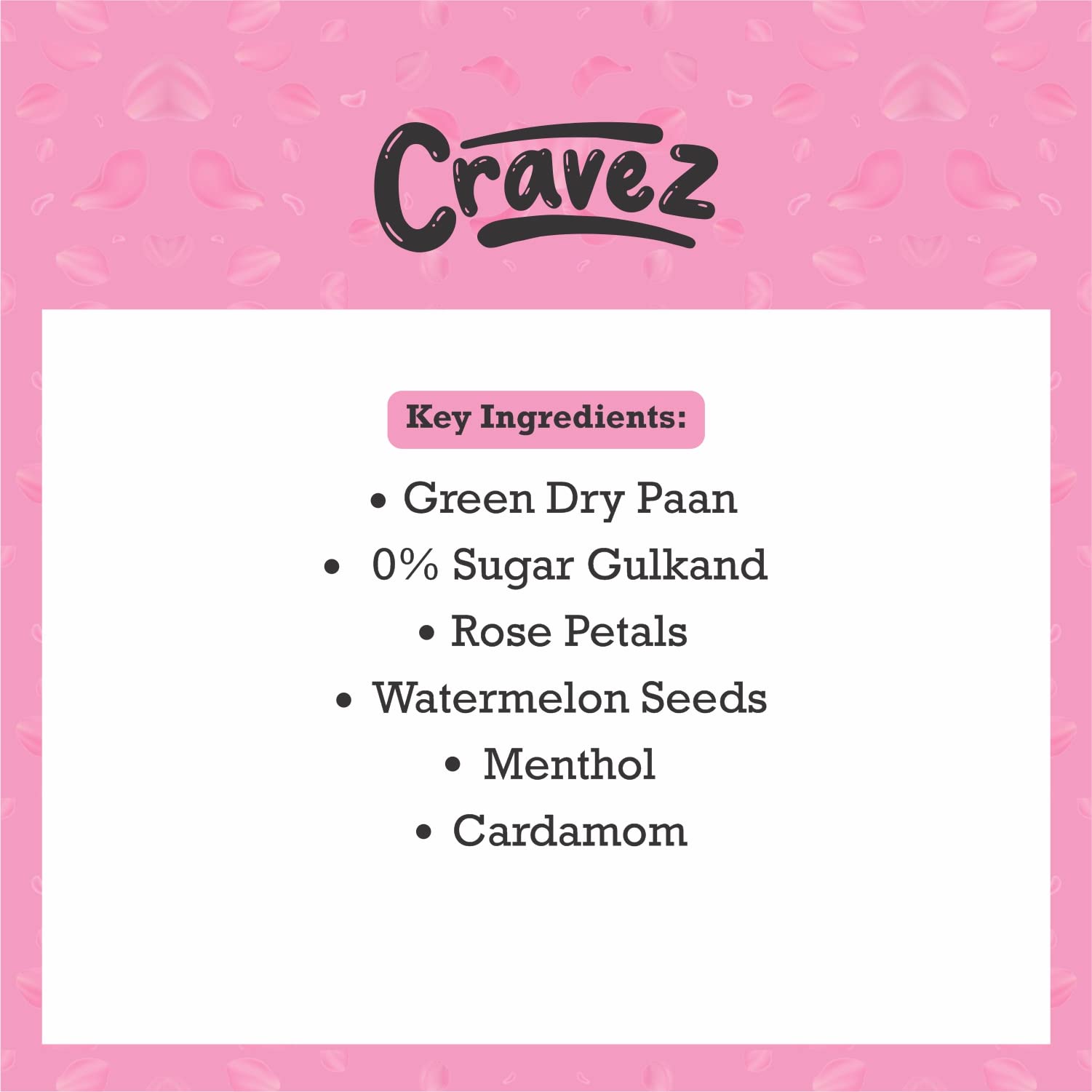 Cravez Paan Mouth Freshener | Refreshing & Digestive After Meal Snack Mukhvas | Hygienically Packed Mukhwaas (Gulabi Pan Mouth Freshner, 350)