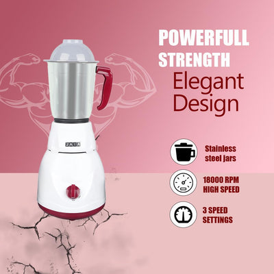Best Performer 550 Watt Fusion Copa Premium With 3 Stainless Steel Jars