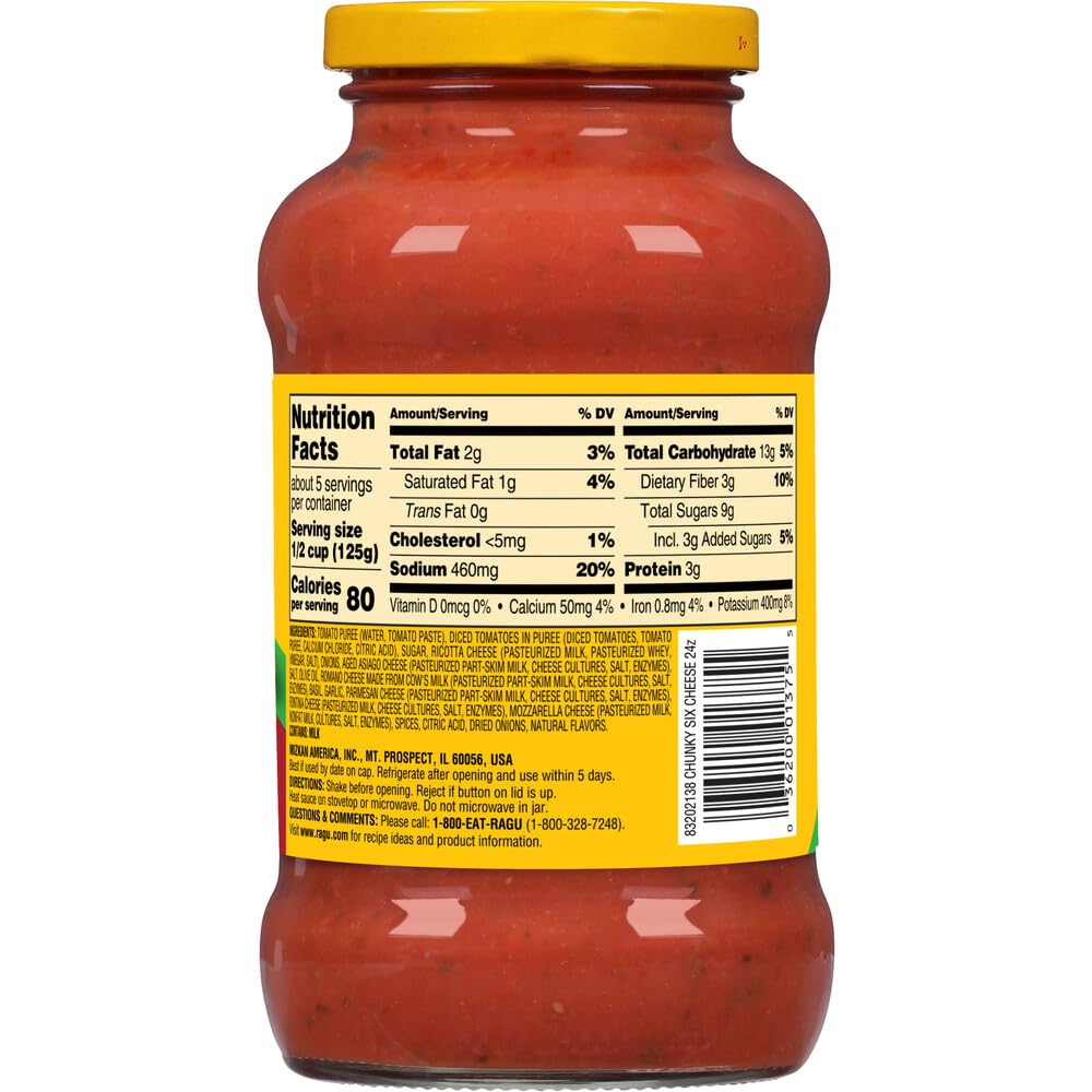Ragu Six Cheese Pasta Sauce, 680g