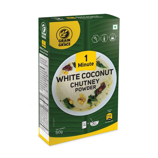 Grain n Grace 1 Minute White Coconut Chutney Powder (50g)