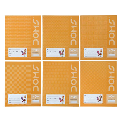 Doms Brown Cover Notebook - Single Line
