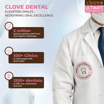 Clove Ultimate Toothpaste | Active Freshness | Cavity Prevention | Teeth Whitening | Healthy Gums & Oral Care | Triclosan Free | Paraben Free | Peroxide free | Mint | Pack of 1 (100 gms)