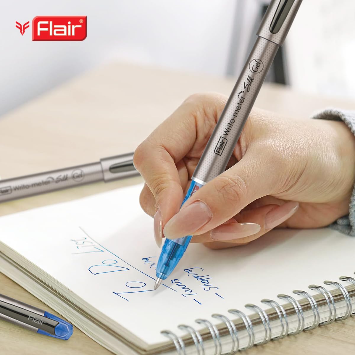 Flair Writometer Silk Gel Pen,  Blue Ink