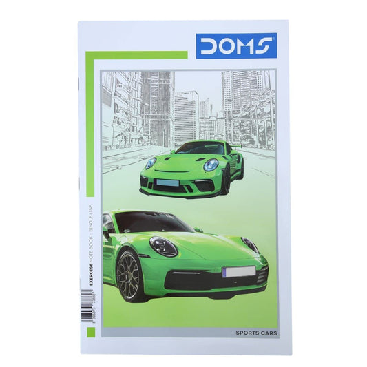 Doms Sports Cars Series Notebook - Single Line