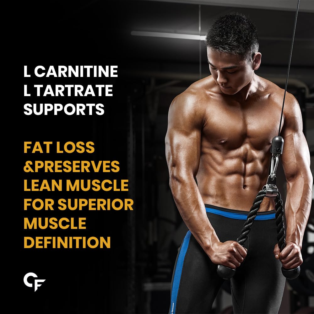 Carbamide Forte L Carnitine Powder for Men & Women | L-Carnitine L Tartrate 2000mg Supplement For Women & Men | L Carnitine Powder Pre Workout, Intra Workout & Post Workout Supplement | L Carnitine Supplement Mango Flavour - 150g