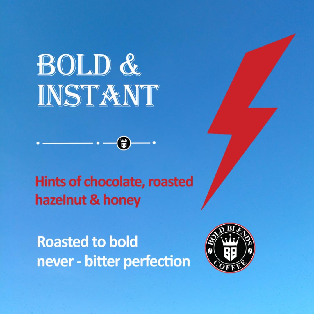 Bold Blends Cafe Special Blend 400g Instant Coffee Powder | Strongest Caffeinated | (200g*2) Bag | Medium Roast | Premium Blend of Arabica & Robusta to Energize Yourself