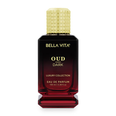 Bella Vita Luxury OUD DARK Eau De Parfum Perfume with Grapefruit, Vetiver,Orris,Dark Wood|Premium, Long Lasting Smokey & Woody Fragrance for Men 100ML