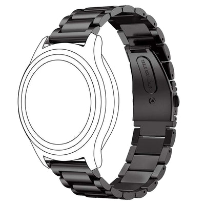 ACM Watch Strap Stainless Steel Metal 22mm compatible with Fire Boltt Invincible Bsw020 / Invincible Plus Bsw097 / Fire Boltt Talk Bsw004 Smartwatch Belt Royal Black