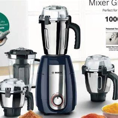 Bosch TrueMixx Pro Mixer Grinder MGM8842DIN 1000 W 4 Jars, Dark Blue