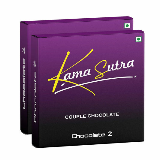 Chocolate Ž Intimate Kamasutra Chocolate | One Bite… Wild Night | Herbal Aphrodisiac Treat for Couples | Bedroom Romance Gift | Valentine & Honeymoon Special (KamaSutra Pack of 2)