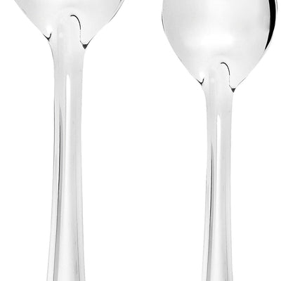 Amazon Brand - Solimo Stainless Steel Basting/Serving Spoon Set (2 pieces),58 centimeter