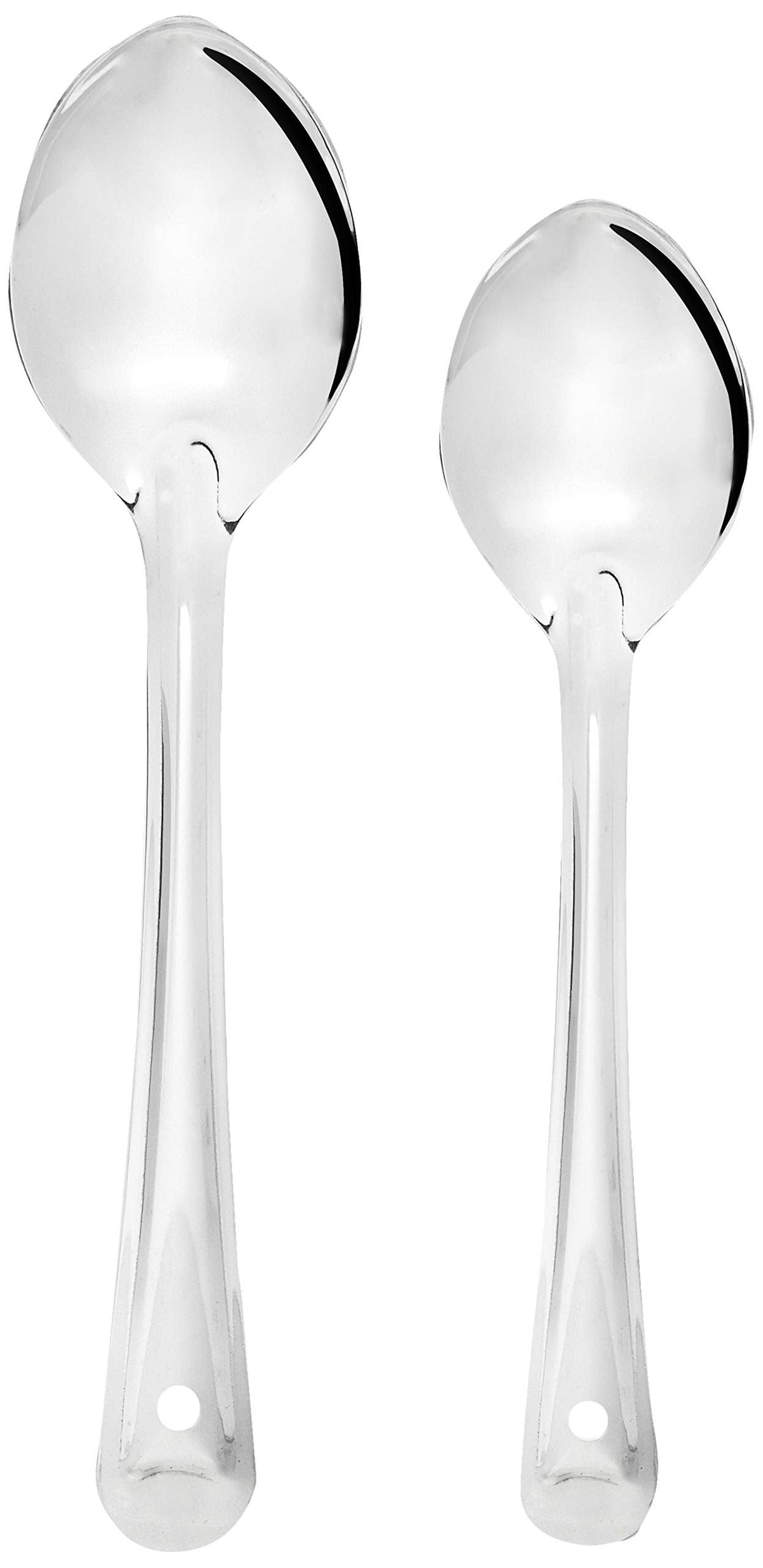 Amazon Brand - Solimo Stainless Steel Basting/Serving Spoon Set (2 pieces),58 centimeter