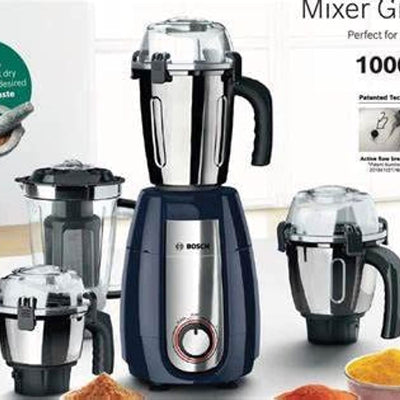 Bosch TrueMixx Pro Mixer Grinder MGM8842DIN 1000 W 4 Jars, Dark Blue